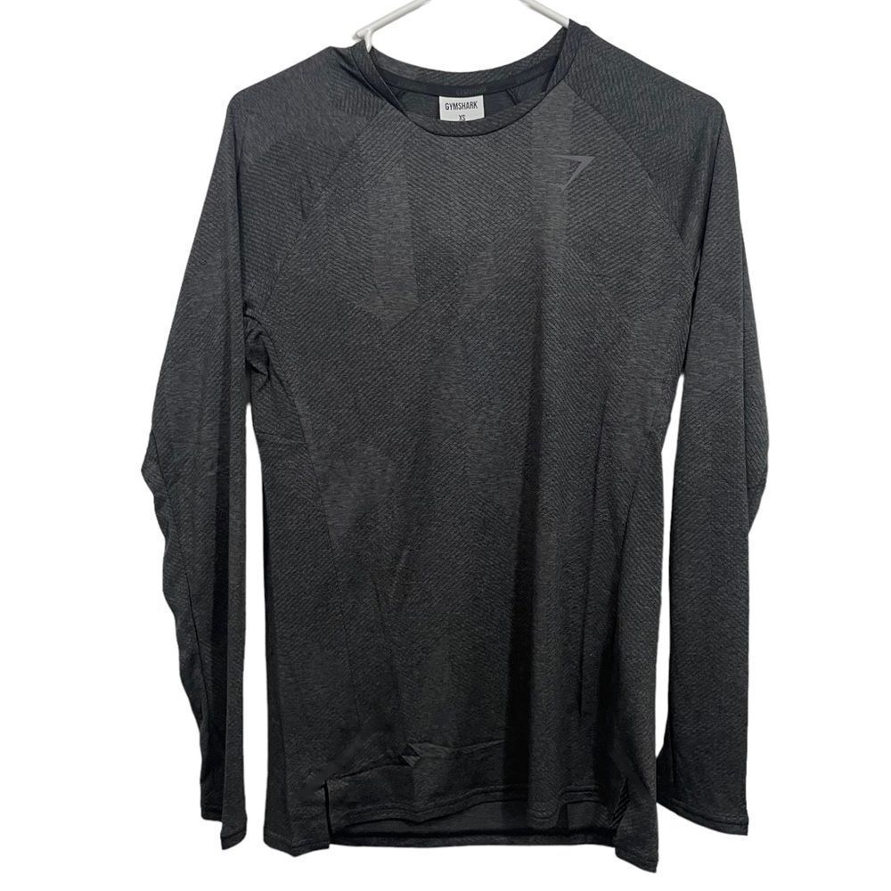 NWT Gymshark Charcoal Grey Ventilated Training Long Sleeve T-Shirt